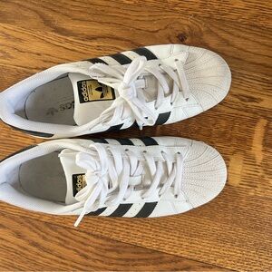 Adidas superstar White and Black Sneakers